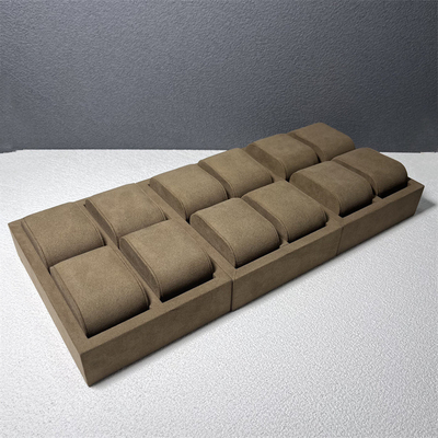 Дозор Microfiber слота цвета 12 кофе роскошный показать организатор дозора ювелирных изделий