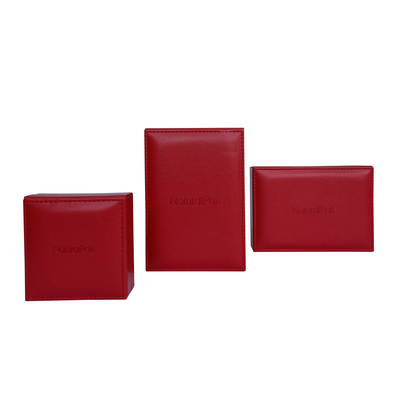 Коробки монетки изготовленного на заказ красного Leatherette коммеморативные 133*110*80mm