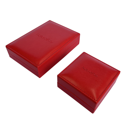 Коробки монетки изготовленного на заказ красного Leatherette коммеморативные 133*110*80mm